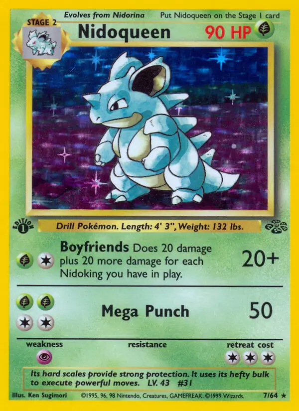 Jungle - Nidoqueen 1st Edition Holo