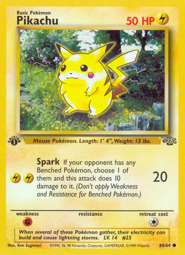 Jungle - Pikachu 1st Edition