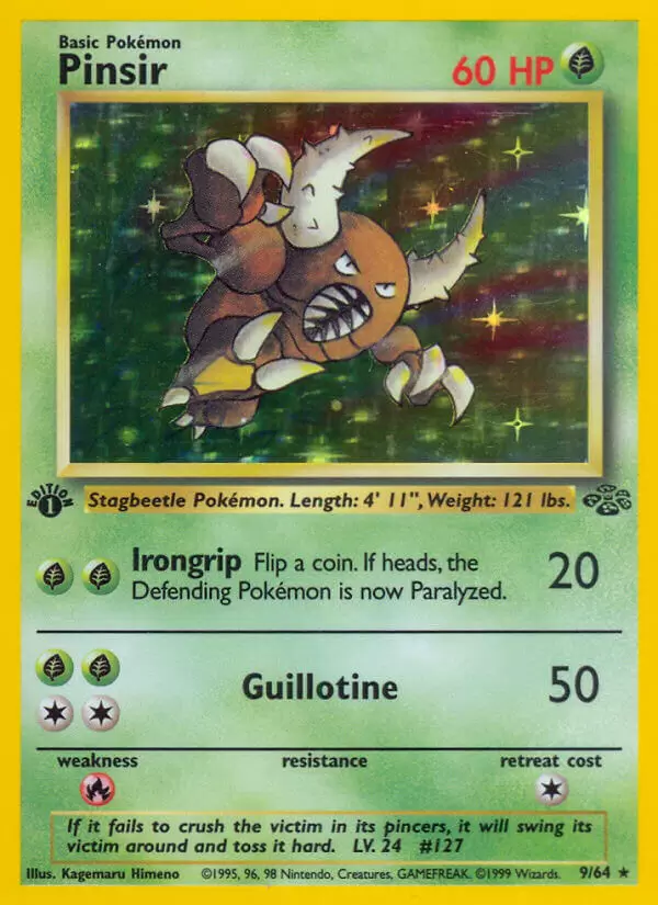 Jungle - Pinsir 1st Edition Holo