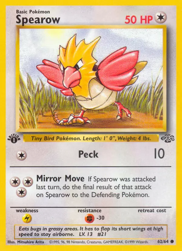 Jungle - Spearow 1st Edition