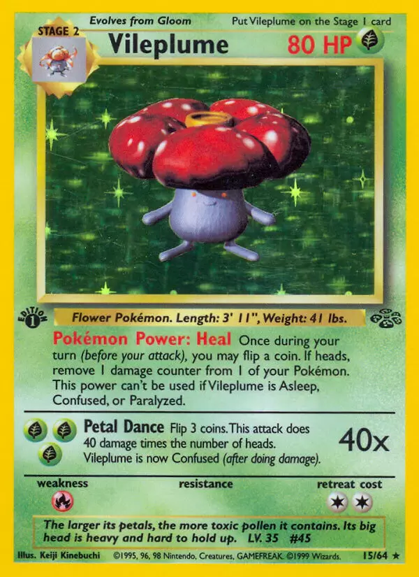 Jungle - Vileplume 1st Edition Holo