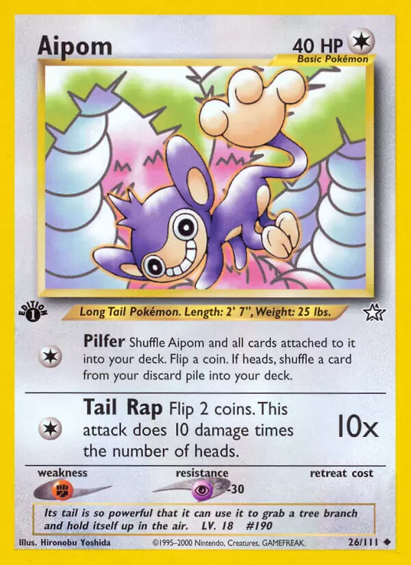 Neo Genesis - Aipom 1st Edition