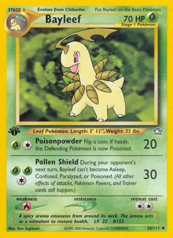 Neo Genesis - Bayleef 1st Edition