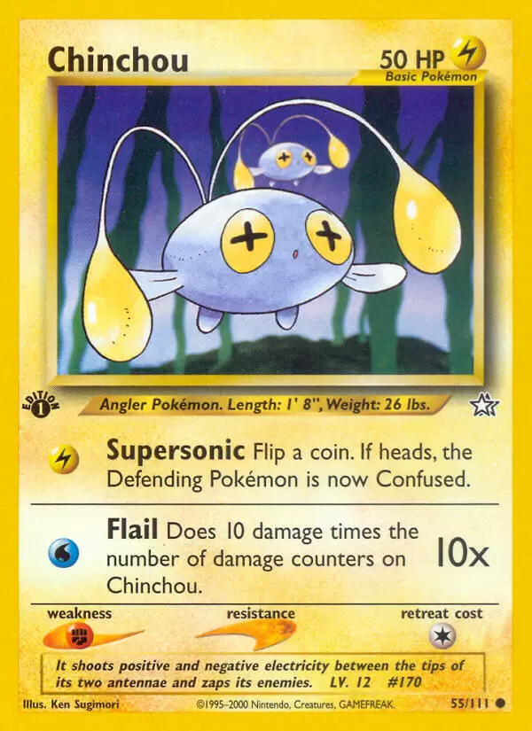 Neo Genesis - Chinchou 1st Edition