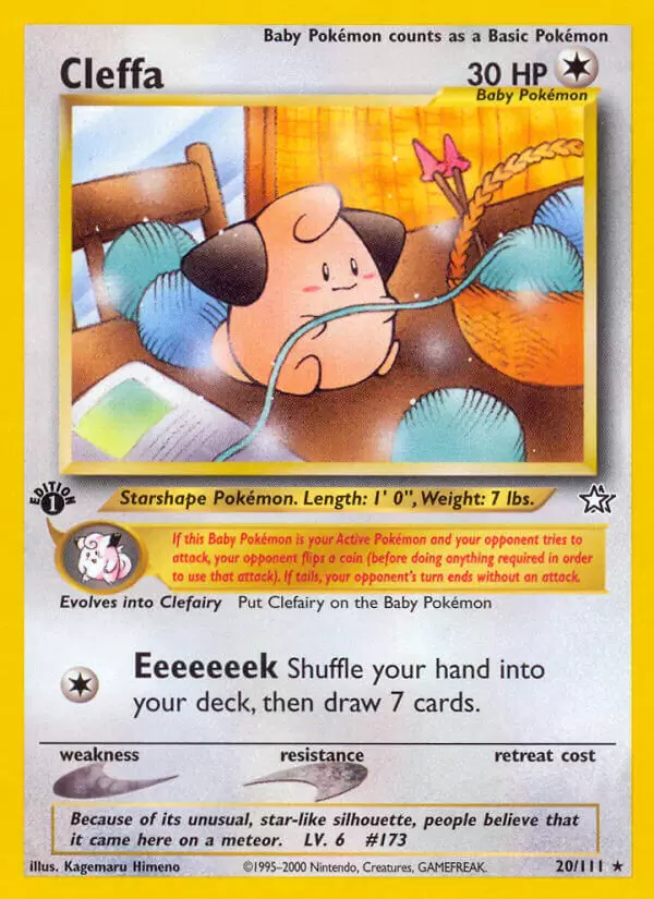 Neo Genesis - Cleffa 1st Edition