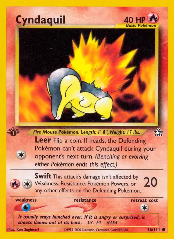 Neo Genesis - Cyndaquil 1st Edition