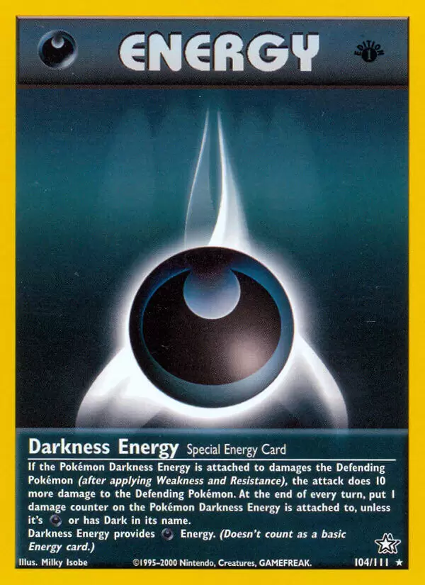Neo Genesis - Darkness Energy 1st Edition