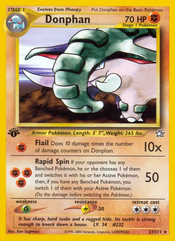 Neo Genesis - Donphan 1st Edition