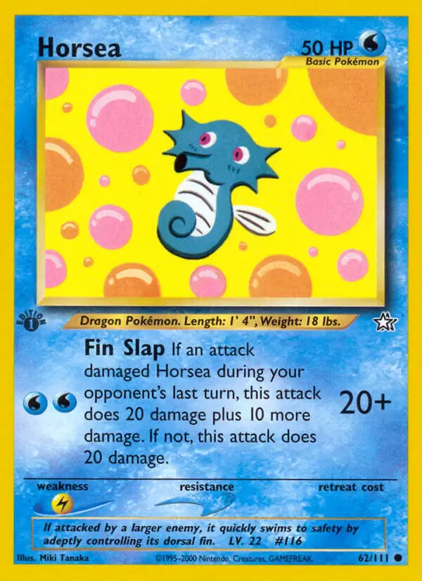 Neo Genesis - Horsea 1st Edition