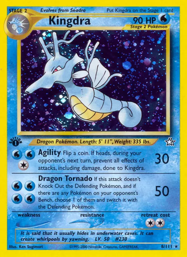 Neo Genesis - Kingdra 1st Edition Holo