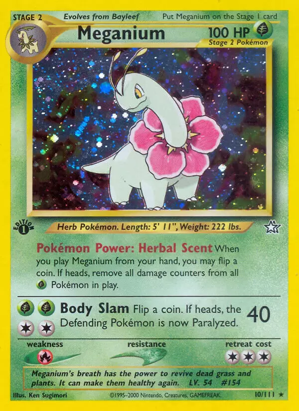 Neo Genesis - Meganium 1st Edition Holo