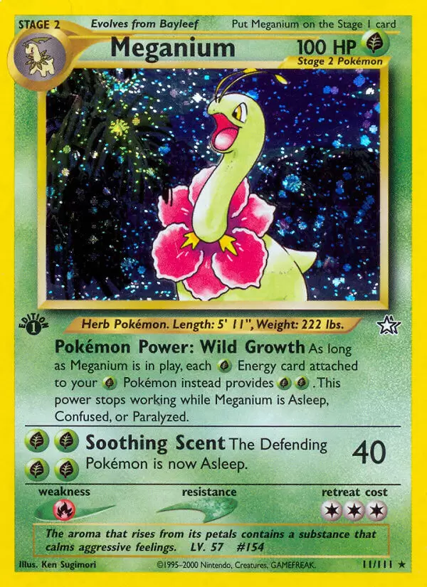 Neo Genesis - Meganium 1st Edition Holo