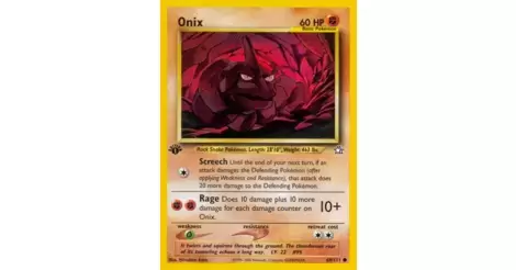 Onix 69/111 Neo Genesis Pokemon Card 
