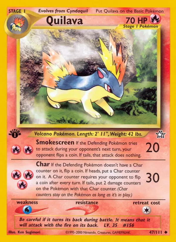Neo Genesis - Quilava 1st Edition