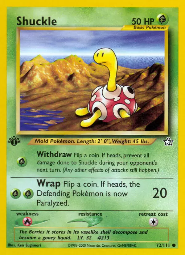 Neo Genesis - Shuckle 1st Edition