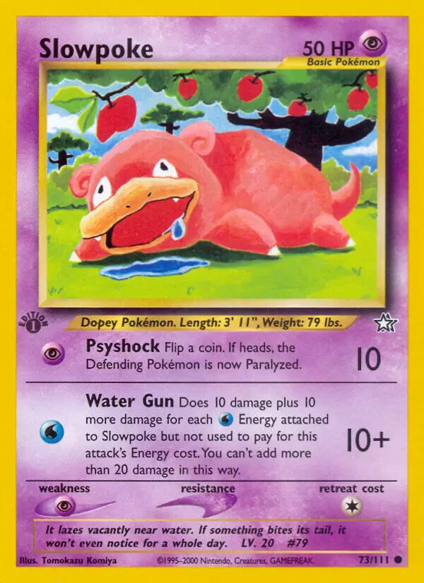 Neo Genesis - Slowpoke 1st Edition