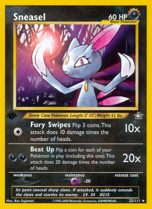 Neo Genesis - Sneasel 1st Edition