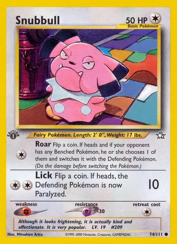 Neo Genesis - Snubbull 1st Edition
