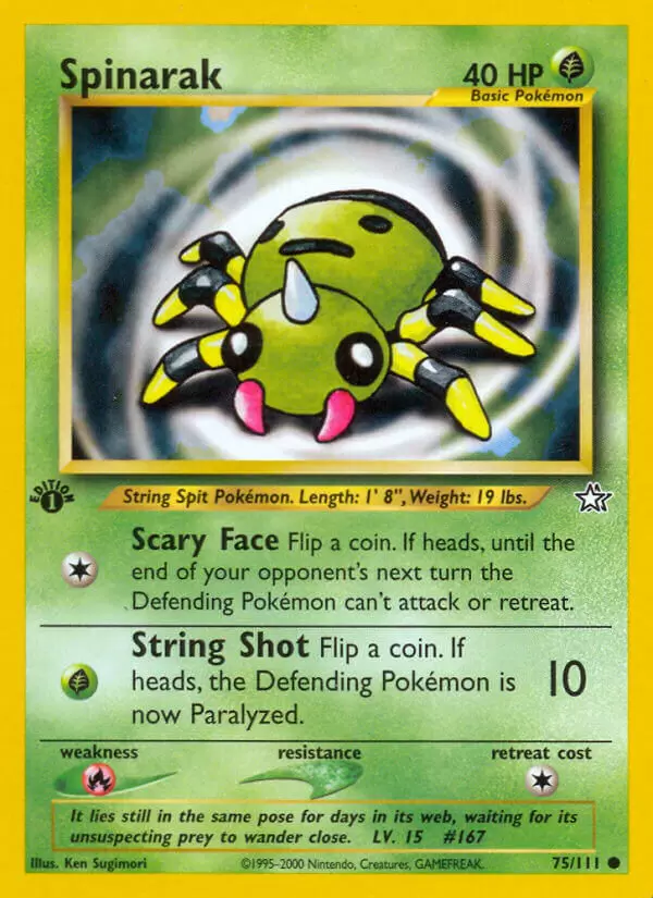 Neo Genesis - Spinarak 1st Edition