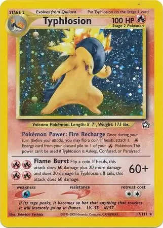 Neo Genesis - Typhlosion holo