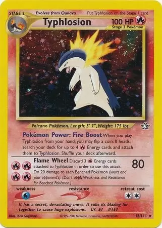 Neo Genesis - Typhlosion Holo