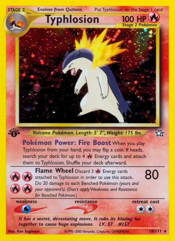Neo Genesis - Typhlosion 1st Edition Holo