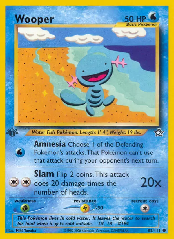 Neo Genesis - Wooper 1st Edition