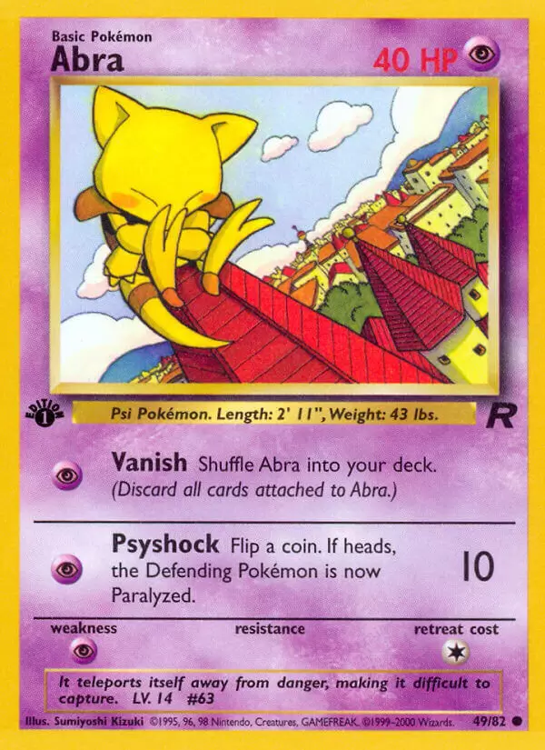 Team Rocket - Abra 1st Edition