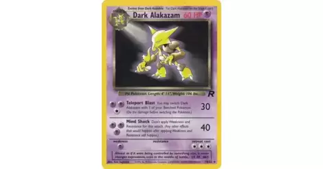 Pokemon Dark Alakazam Team Rocket 18/82 rare nm