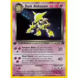 Dark Alakazam 1st Edition Holo