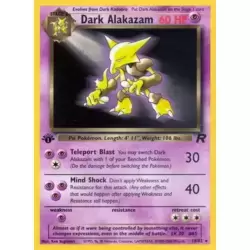 Dark Alakazam 1st Edition