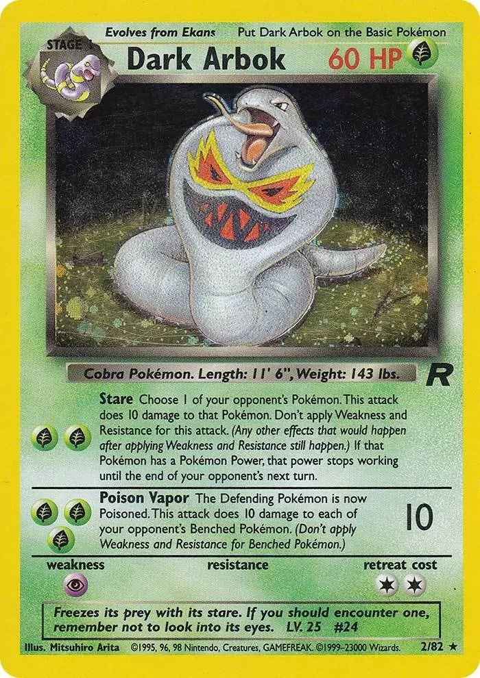 Team Rocket - Dark Arbok Holo