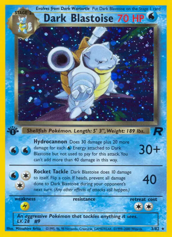 Team Rocket - Dark Blastoise 1st Edition Holo