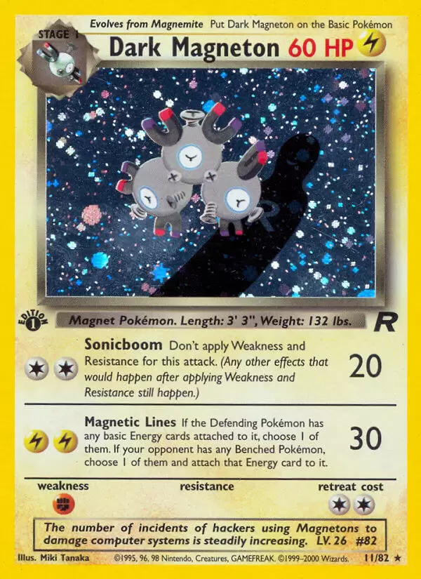 Team Rocket - Dark Magneton 1st Edition Holo