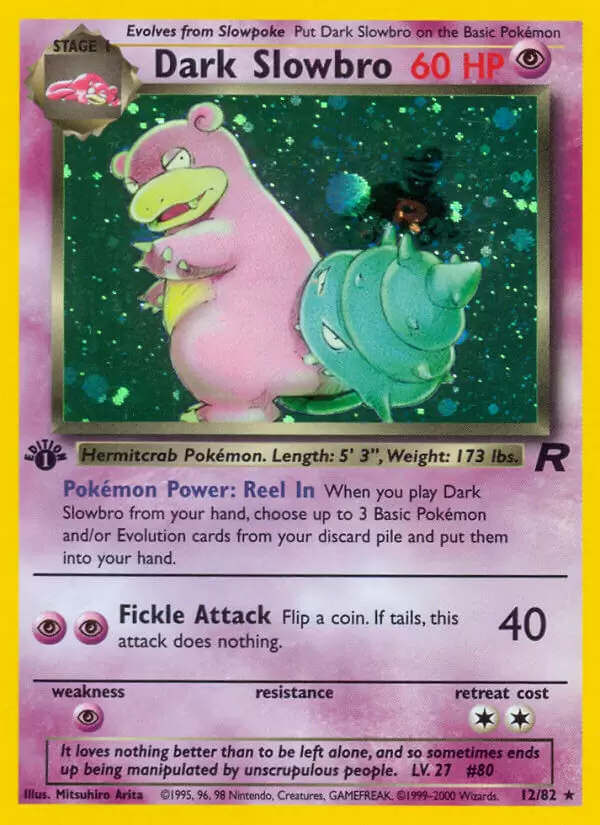 Team Rocket - Dark Slowbro 1st Edition Holo