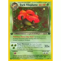 Dark Vileplume 1st Edition Holo