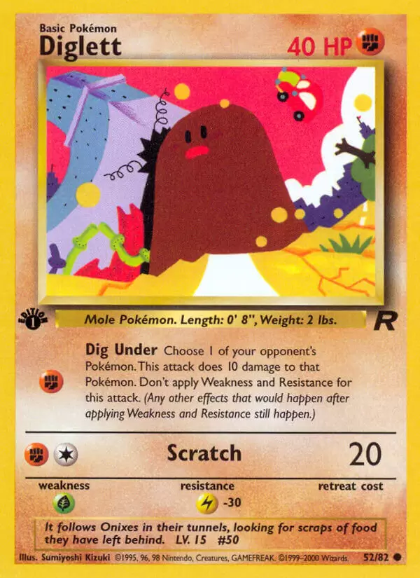 Team Rocket - Diglett 1st Edition