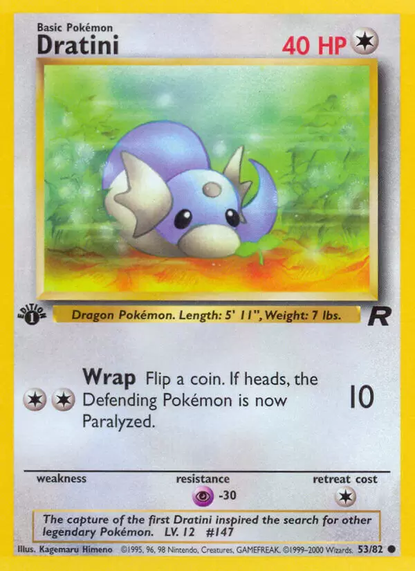 Team Rocket - Dratini 1st Edition