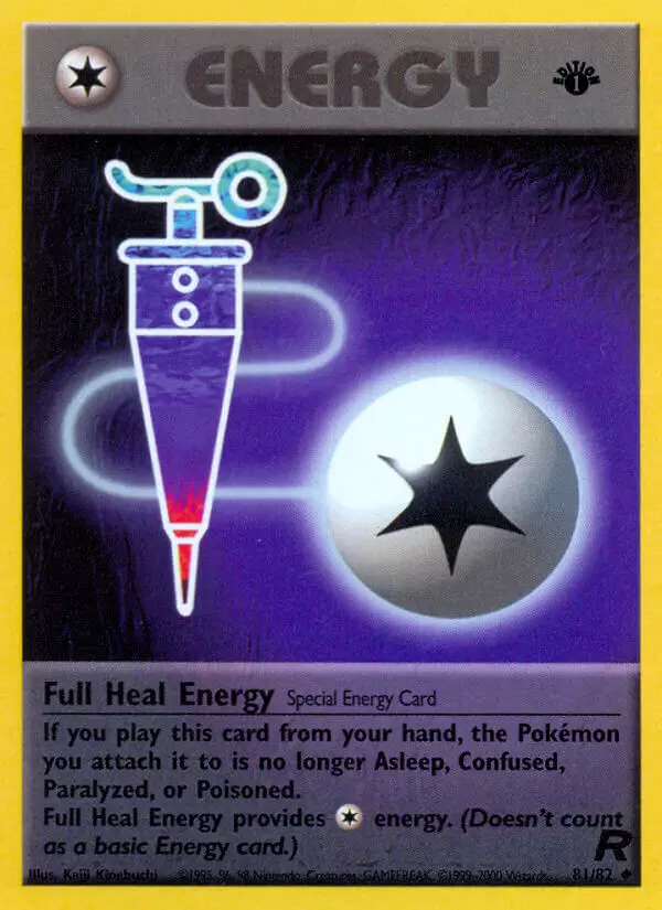 Team Rocket - Full Heal Energy 1st Edition