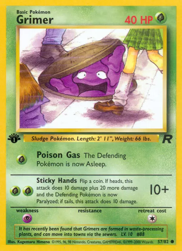 Team Rocket - Grimer 1st Edition
