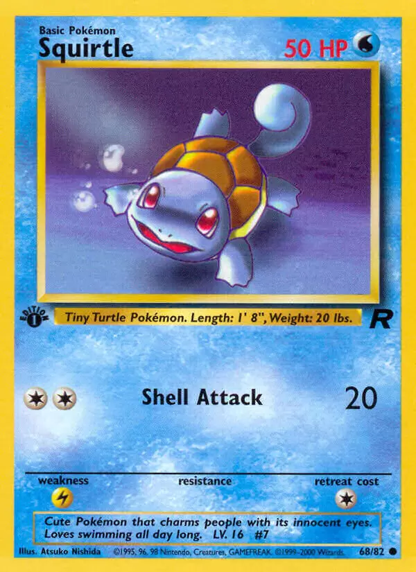 Team Rocket - Squirtle 1st Edition