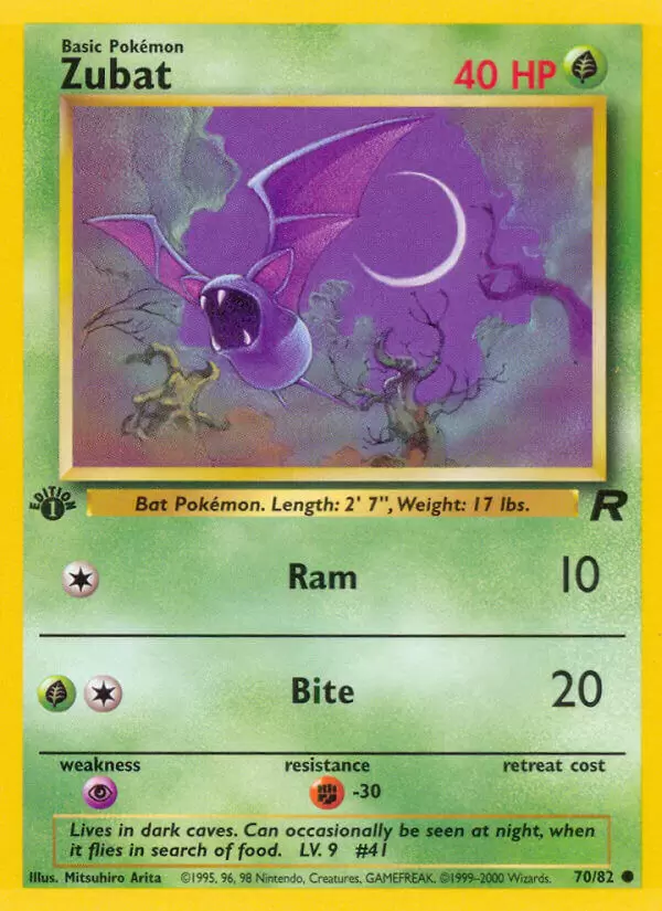 Team Rocket - Zubat 1st Edition