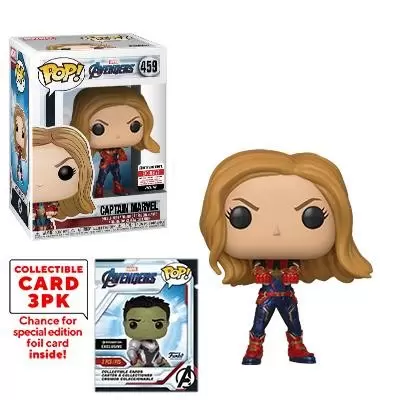 POP! MARVEL - Avengers Endgame - Captain Marvel with Collectible Card