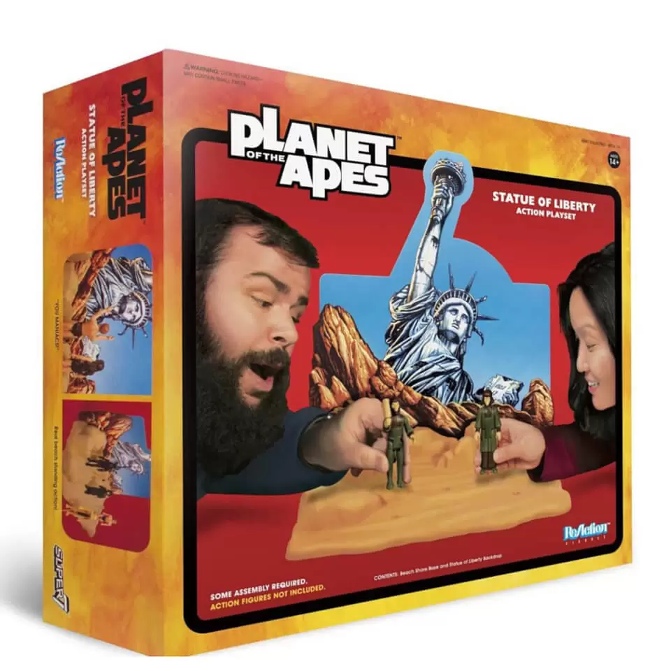 ReAction Figures - Planet of The Apes - Statue of Liberty action Playset