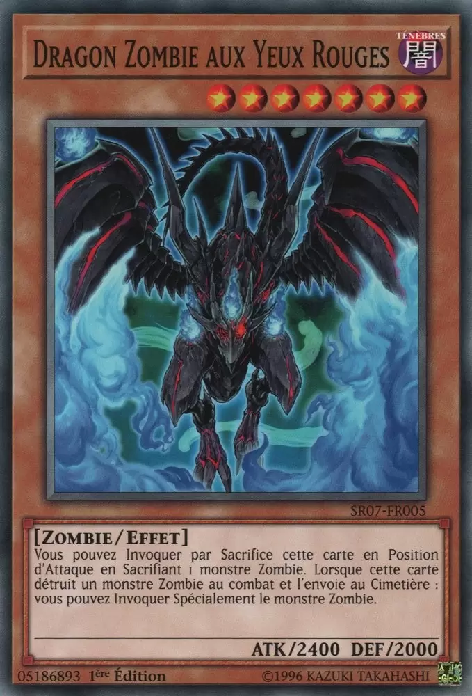 La Horde de Zombies SR07 - Dragon Zombie aux Yeux Rouges