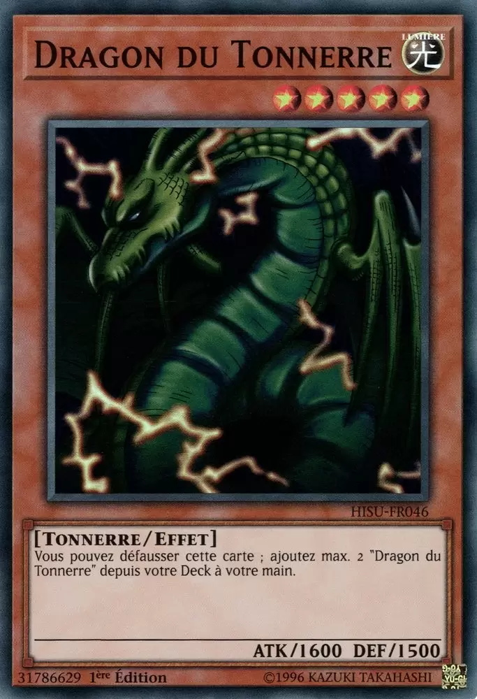 Les Invocateurs Cachés HISU - Dragon du Tonnerre