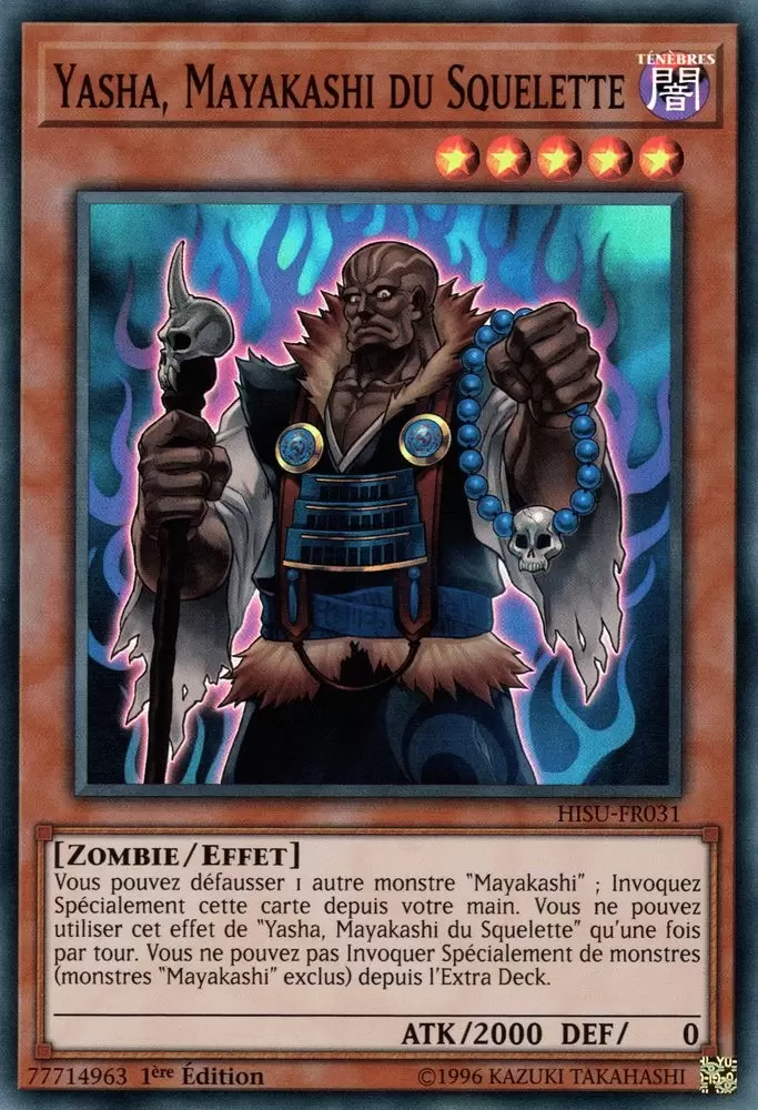 Les Invocateurs Cachés HISU - Yasha, Mayakashi du Squelette