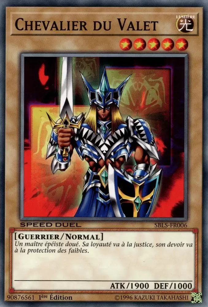 Speed Duel L\'Arène des Ames Perdues SBLS - Chevalier du Valet