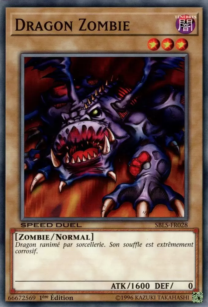 Speed Duel L\'Arène des Ames Perdues SBLS - Dragon Zombie