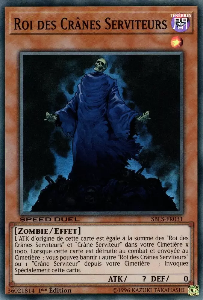 Speed Duel L\'Arène des Ames Perdues SBLS - Roi des Crânes Serviteurs